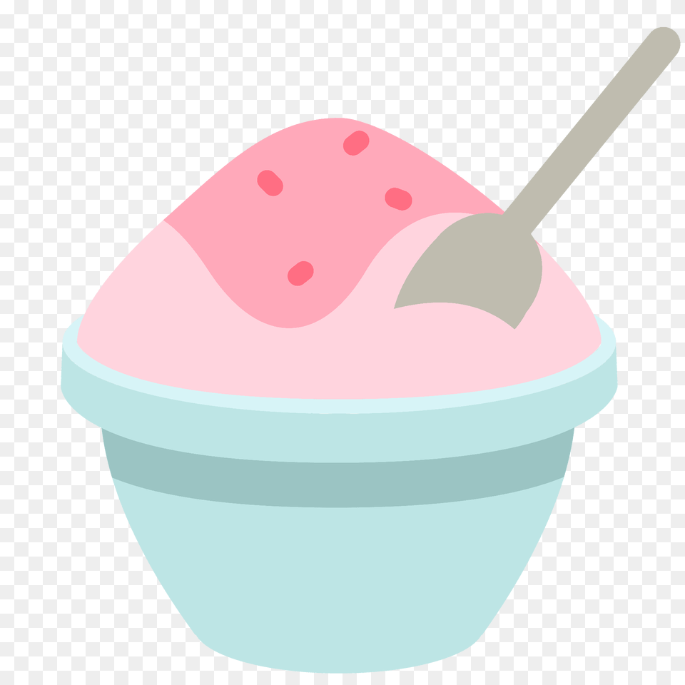 Shaved Ice Emoji Clipart, Cream, Dessert, Food, Ice Cream Png Image