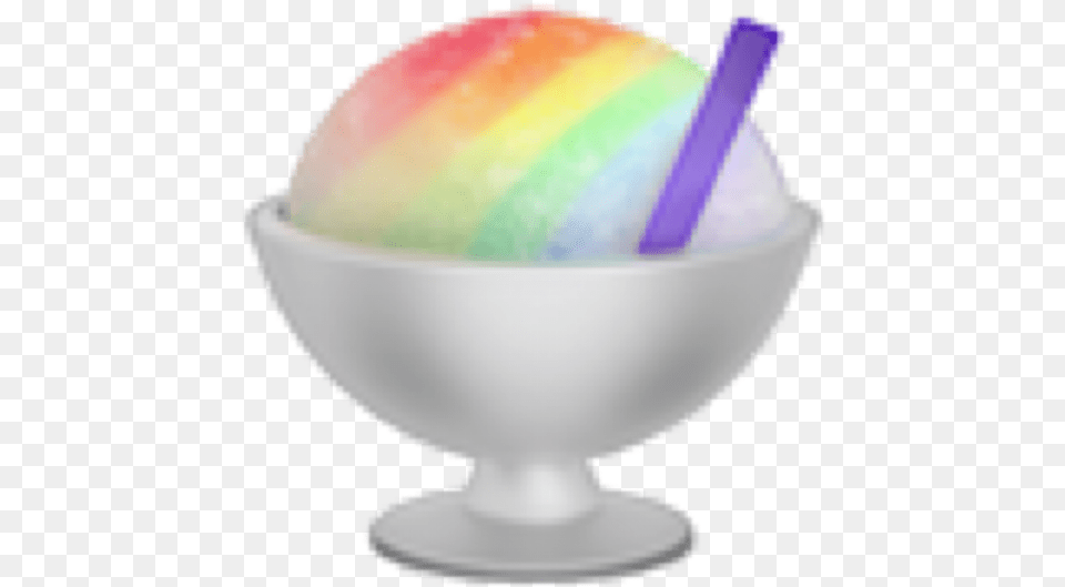 Shaved Rainbow Ice Cream Emoji Ice Cream, Dessert, Food, Ice Cream Free Png