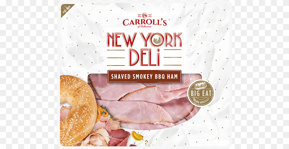 Shaved Smokey Bbq Ham New York City, Bread, Food, Burger, Sandwich Free Png
