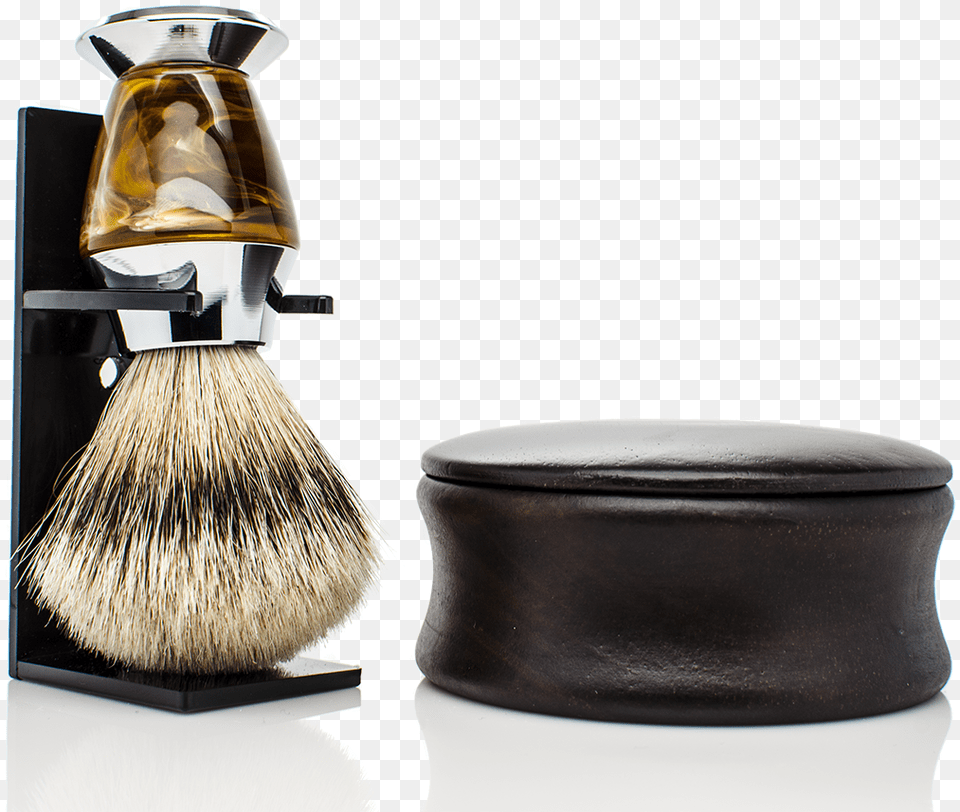 Shaving Kit With Luxurious Silvertip Badger Shaving Makeup Brushes, Brush, Device, Tool, Bottle Png Image