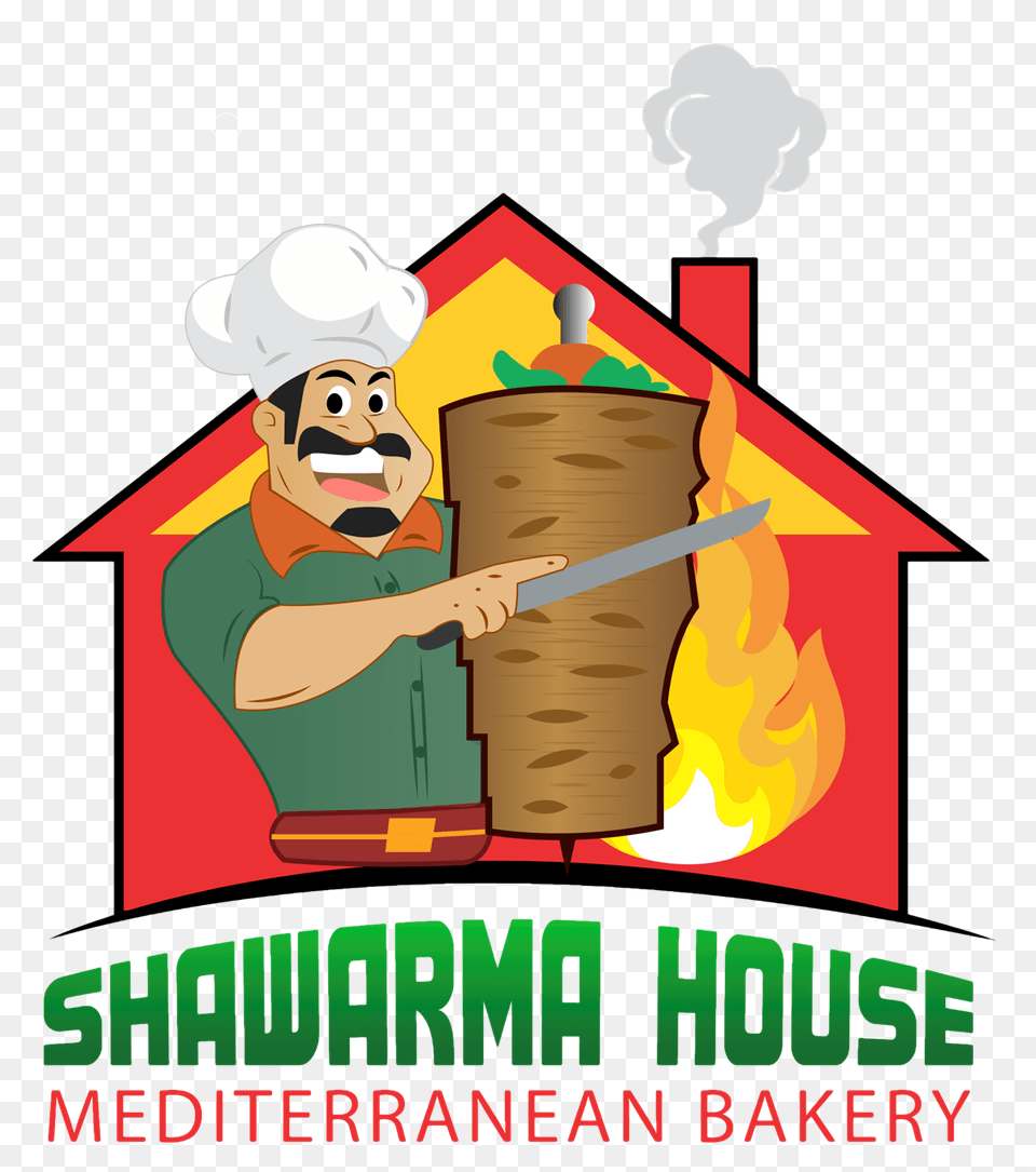 Shawarma House Homepage Shawarma Logo, Advertisement, Poster, Baby, Person Free Transparent Png