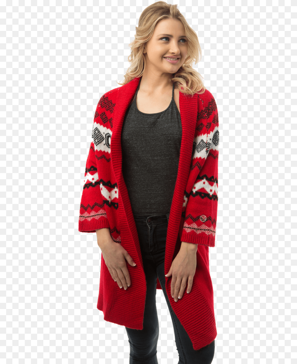 Shawl Duster Cardigan Cardigan, Adult, Sweater, Person, Knitwear Free Transparent Png