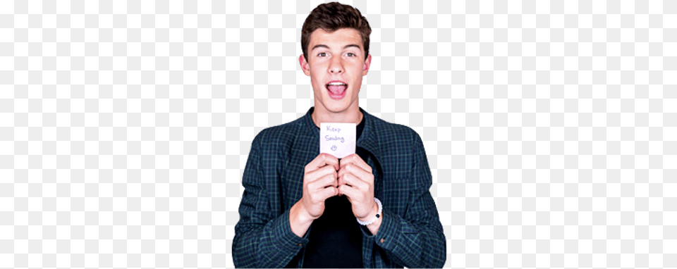 Shawn Mendes Message Shawn Mendes Holding Note, Face, Head, Person, Photography Png