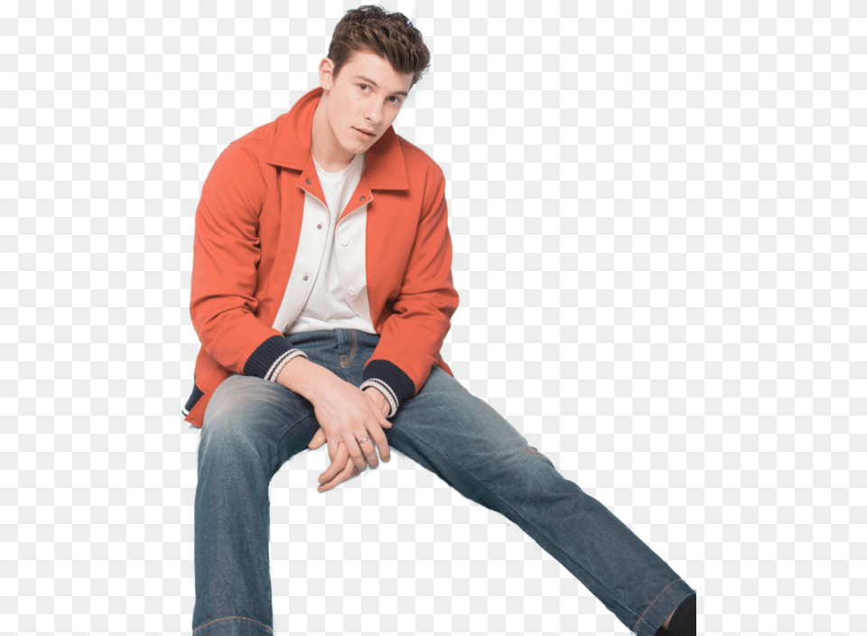 Shawn Mendes Transparent Background Shawn Mendes 2017, Sleeve, Clothing, Coat, Sitting Free Png Download