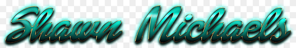 Shawn Michaels Name Logo Graphic Design, Turquoise, Coil, Spiral Free Png Download