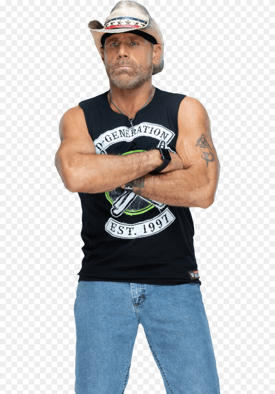 Shawn Michaels Shawn Michaels Then And Now, Pants, T-shirt, Jeans, Clothing Png Image
