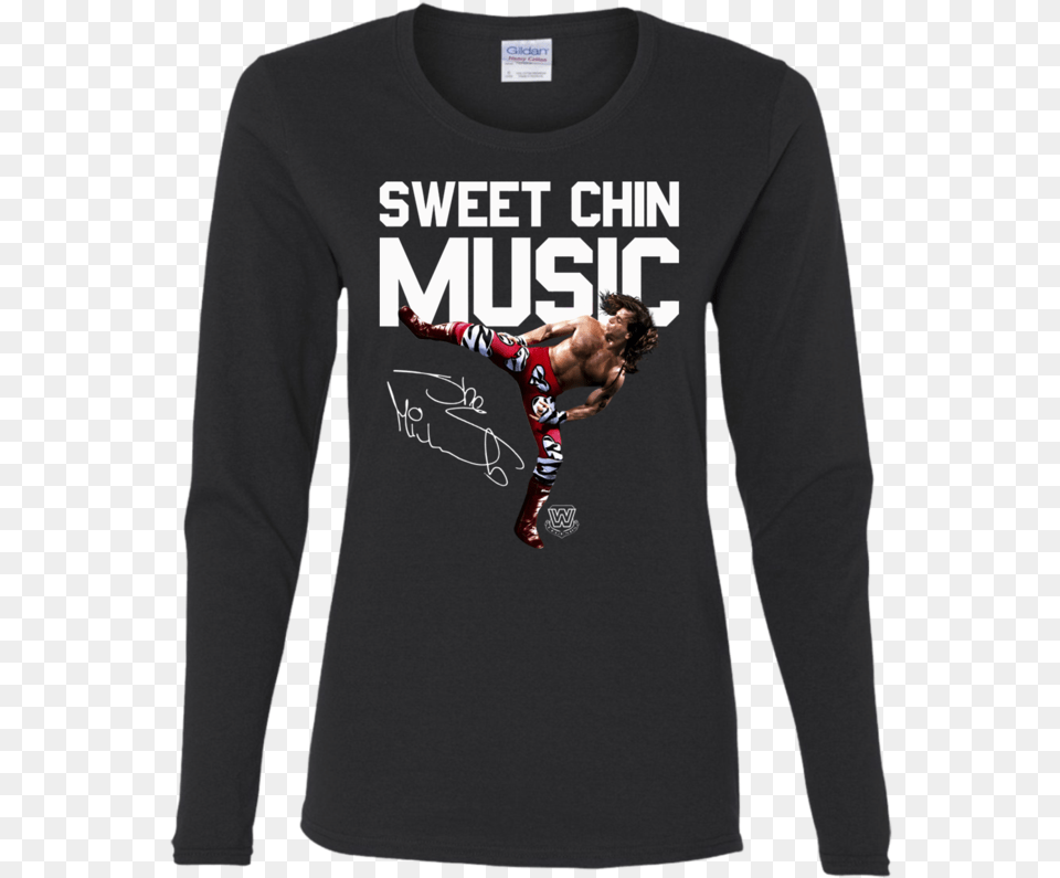 Shawn Michaels Sweet Chin Music Heartbreak Kid Mr Slipknot Long Sleeve Shirts, Clothing, Long Sleeve, T-shirt, Adult Free Png Download