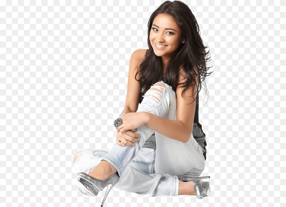 Shay Mitchell Photoshoot 2011, Clothing, Sitting, Shoe, Person Free Png