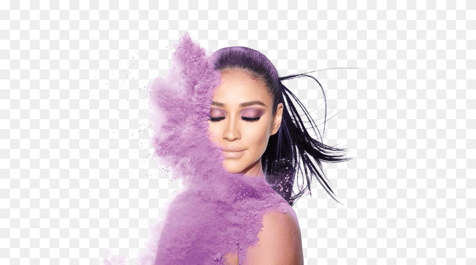 Shay Mitchell Transparent Image Smashbox Cosmetics Shay Mitchell, Woman, Purple, Portrait, Photography Free Png Download