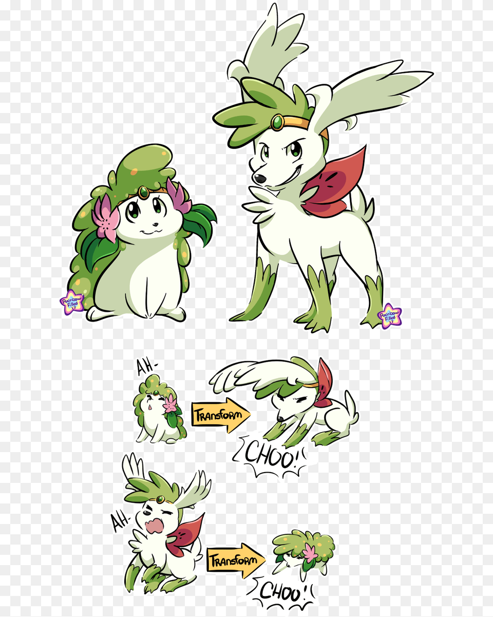 Shaymin Transformation, Book, Comics, Publication, Sticker Free Transparent Png