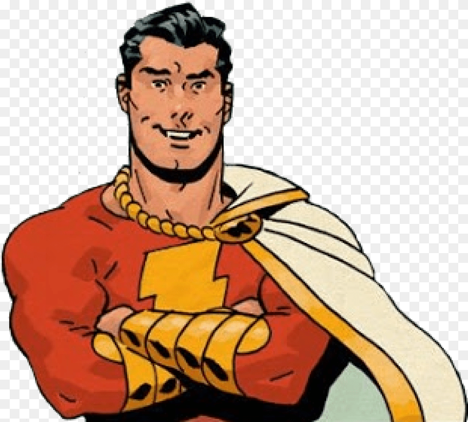 Shazam Dc Comic Cartoon, Adult, Male, Man, Person Png Image