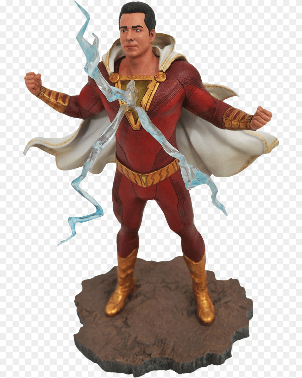 Shazam Dc Gallery 9 Pvc Diorama Statue Shazam Dc Gallery, Clothing, Costume, Person, Adult Free Png