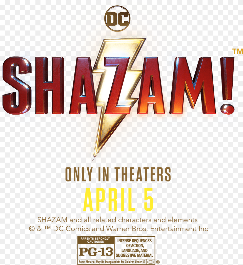 Shazam Movie Logo Linz State Theatre, Advertisement, Poster Free Png