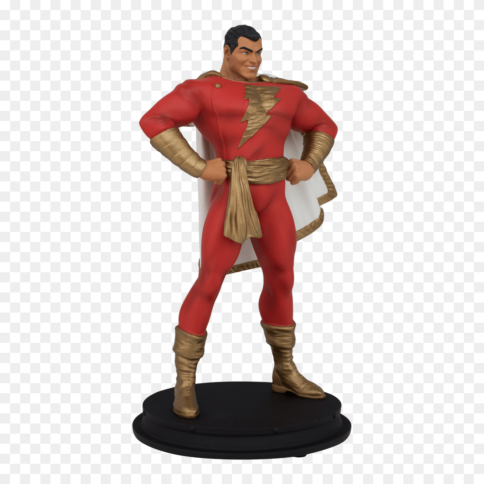 Shazam Scale Polystone Statue Icon Heroes Icon Heroes, Figurine, Person, Adult, Female Png Image