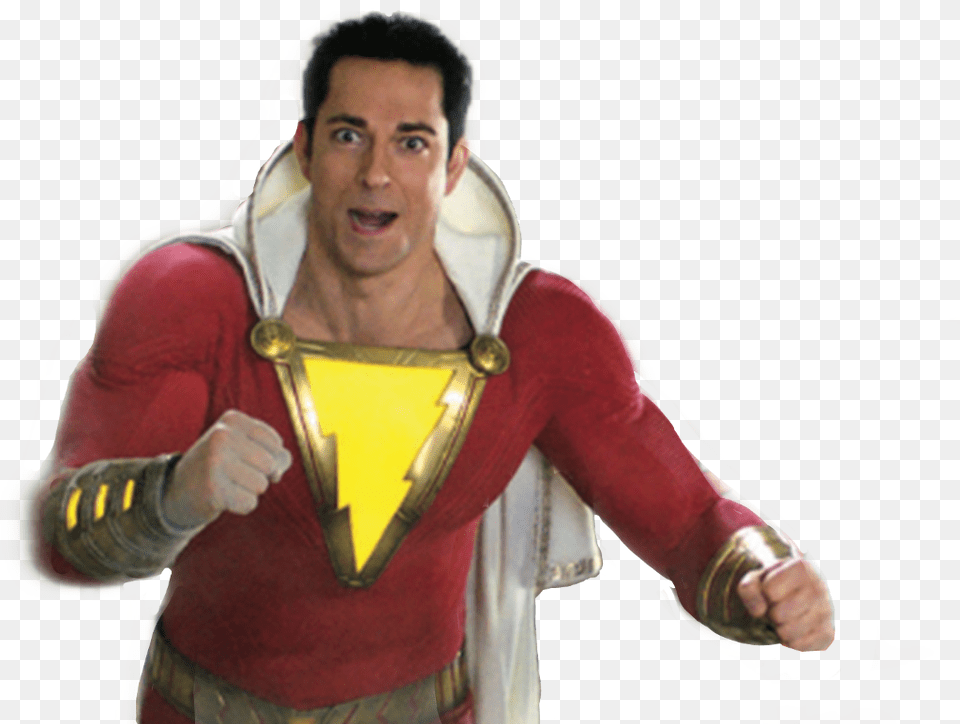 Shazam Zacharylevi Chuck Shazam Superhero, Adult, Man, Male, Person Free Png Download