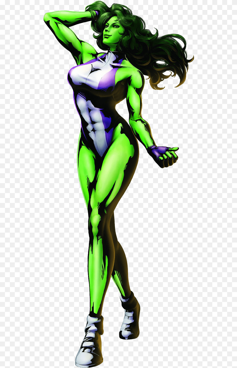 She Hulk Hd Marvel Vs Capcom 3 She, Green, Person, Adult, Female Free Png Download