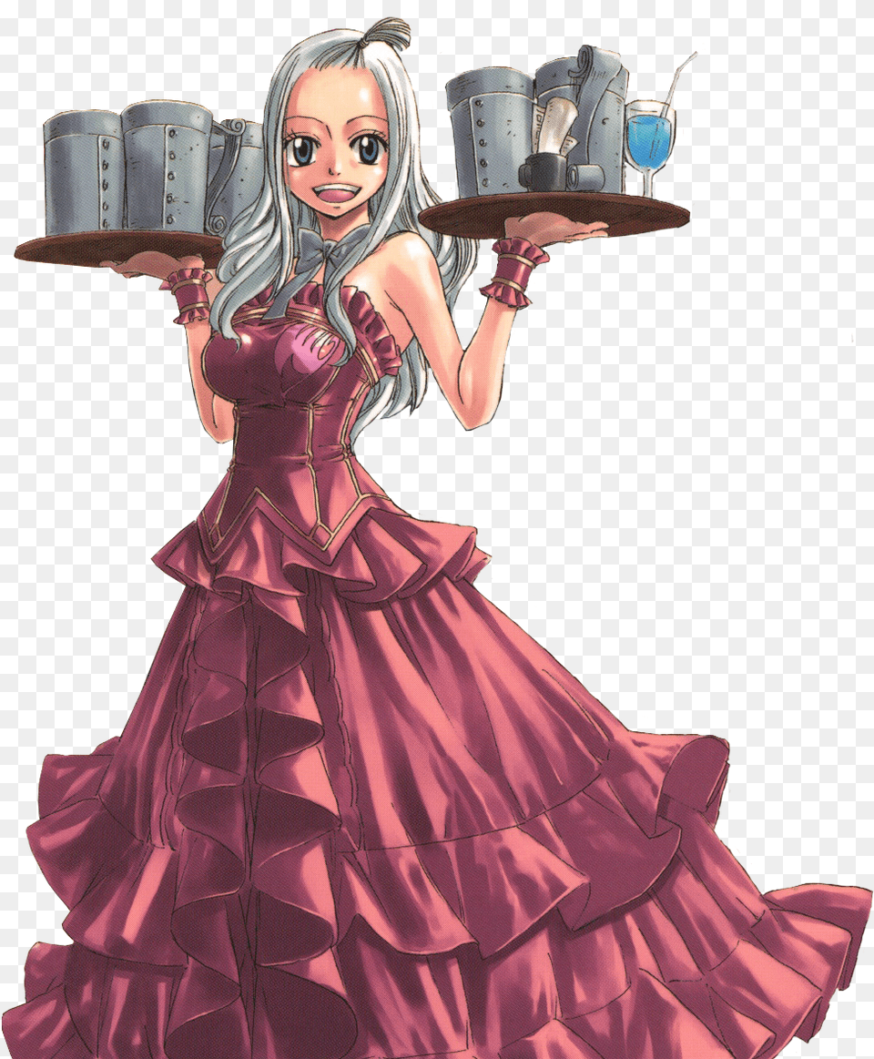 She Is A S Class Mage And Often Model In Sorcerer Magazine Mirajane De Fairy Tail, Clothing, Gown, Dress, Formal Wear Free Transparent Png