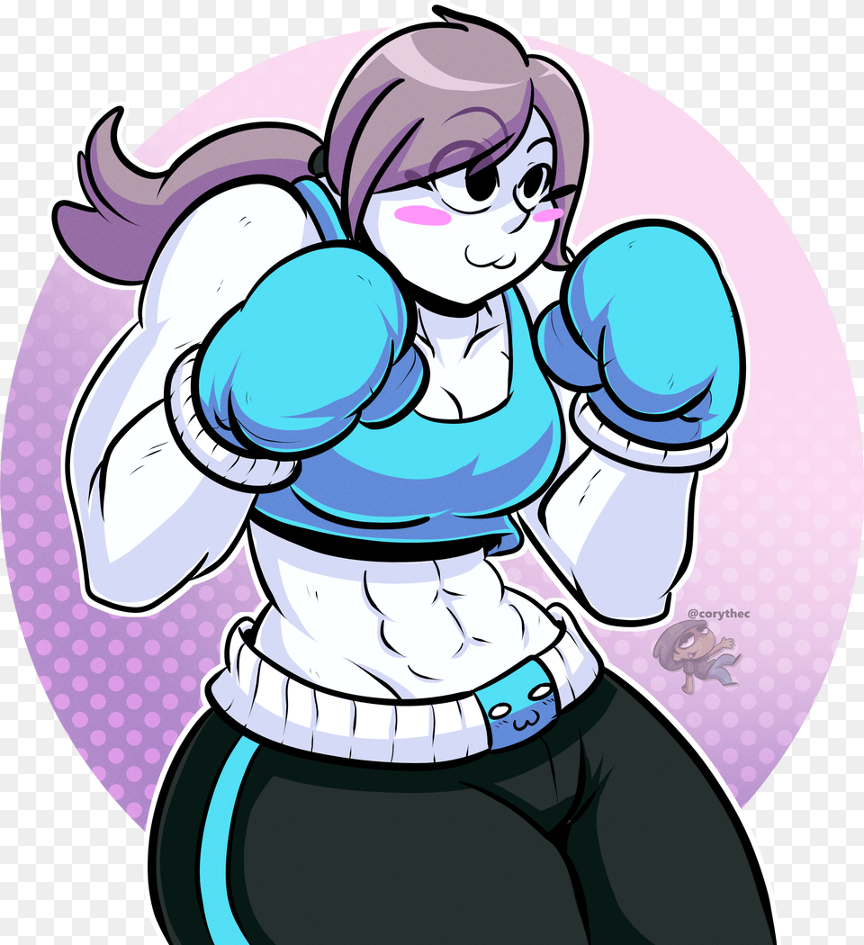 She Is Here To Smacks Lips Maliciously Smash Wii Fit Trainer Little Mac Free Transparent Png