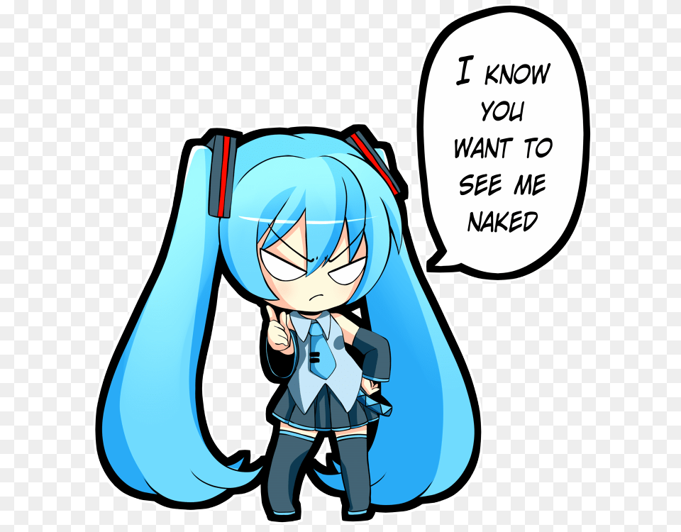 She Knows Hatsune Miku Vocaloid Know Your Meme, Book, Comics, Publication, Baby Free Png Download