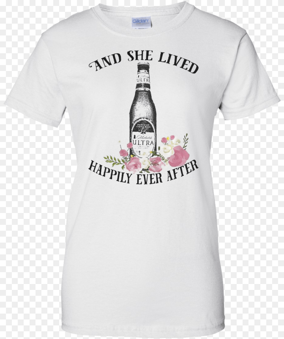 She Lived Happily Ever After Shirt, Alcohol, Beer, Beverage, Clothing Free Png Download