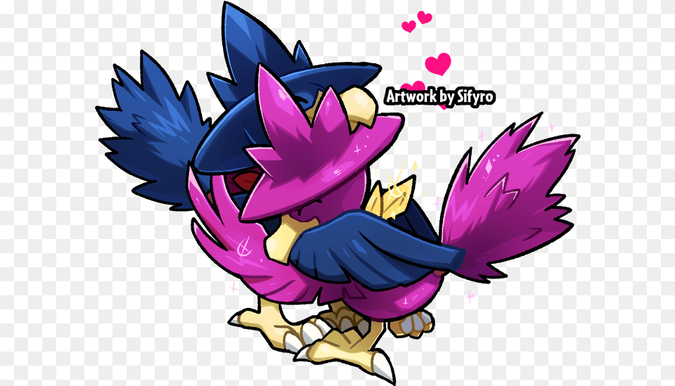 She Received The Shiniest Gold Ribbon Amplt Pokemon Mystery Dungeon Dx Coloured Ribbons, Book, Comics, Publication, Purple Png Image