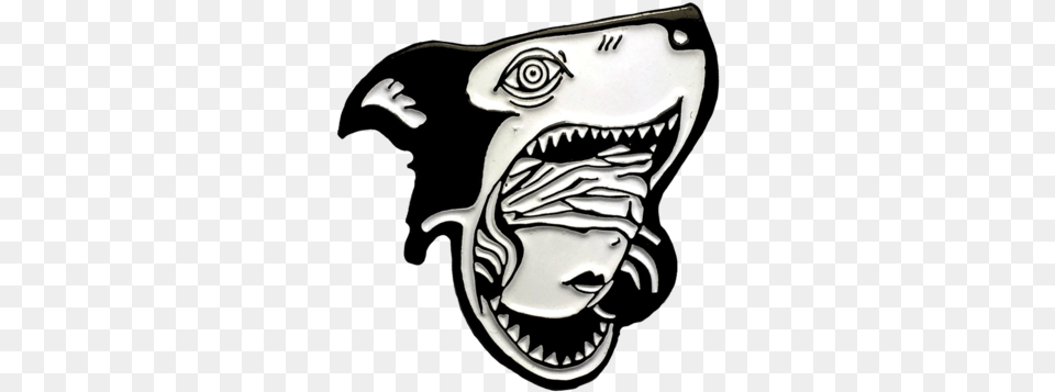 She Wolf Pin Illustration, Logo, Animal, Fish, Sea Life Png Image