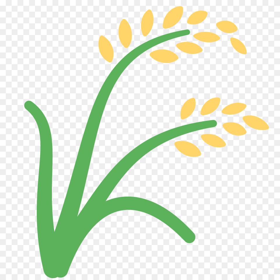 Sheaf Of Rice Emoji Clipart, Art, Floral Design, Graphics, Pattern Free Png