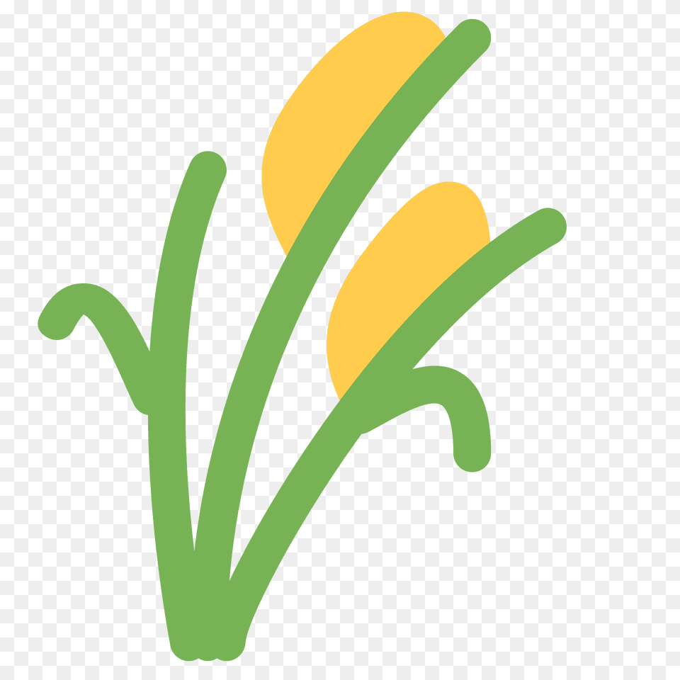 Sheaf Of Rice Emoji Clipart, Flower, Plant, Food, Produce Png