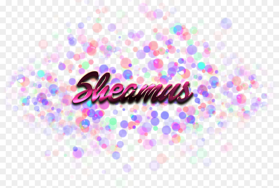 Sheamus Name Logo Bokeh Selena Name, Art, Graphics, Paper, Purple Png Image