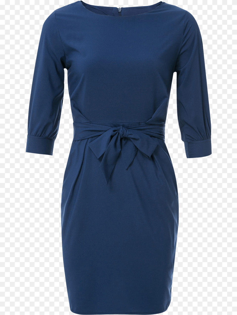 Sheath Boat Neck Dress With Belt Cocktail Dress, Clothing, Long Sleeve, Sleeve, Coat Png Image