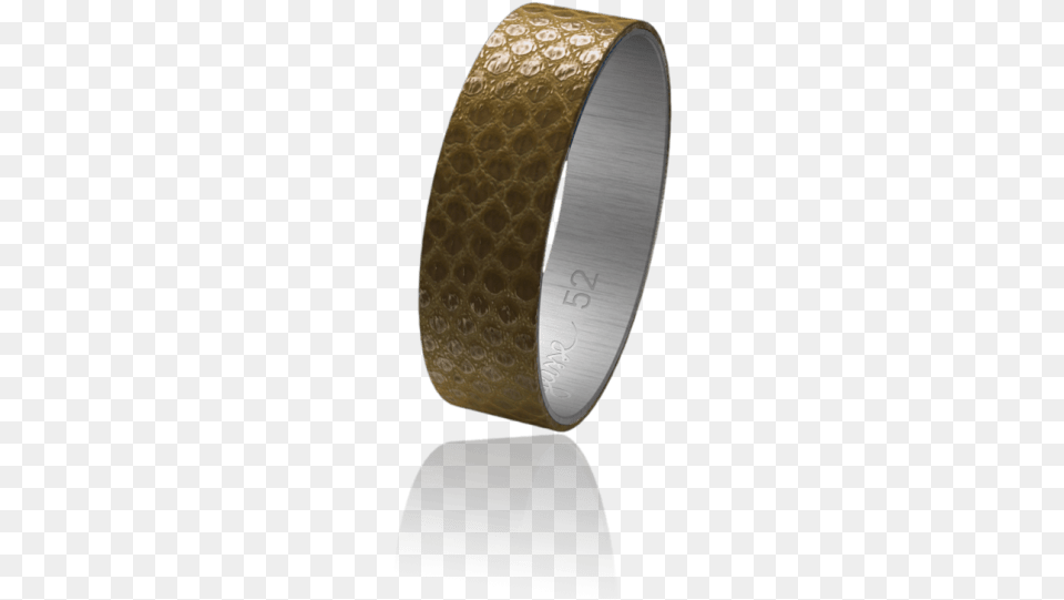Sheathing Leather Coffee Titanium Ring, Accessories, Jewelry, Disk Free Png Download