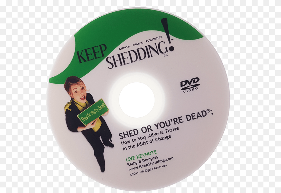Shed Or You Re Dead Keynote Dvd Cd, Disk, Adult, Female, Person Free Png