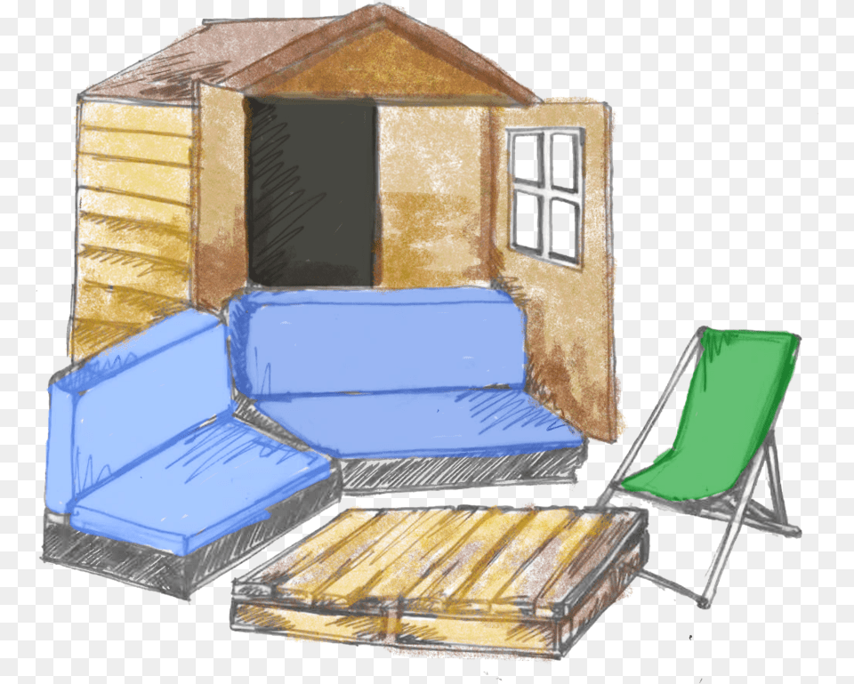Shed Outdoor Sofa, Architecture, Rural, Outdoors, Nature Free Png