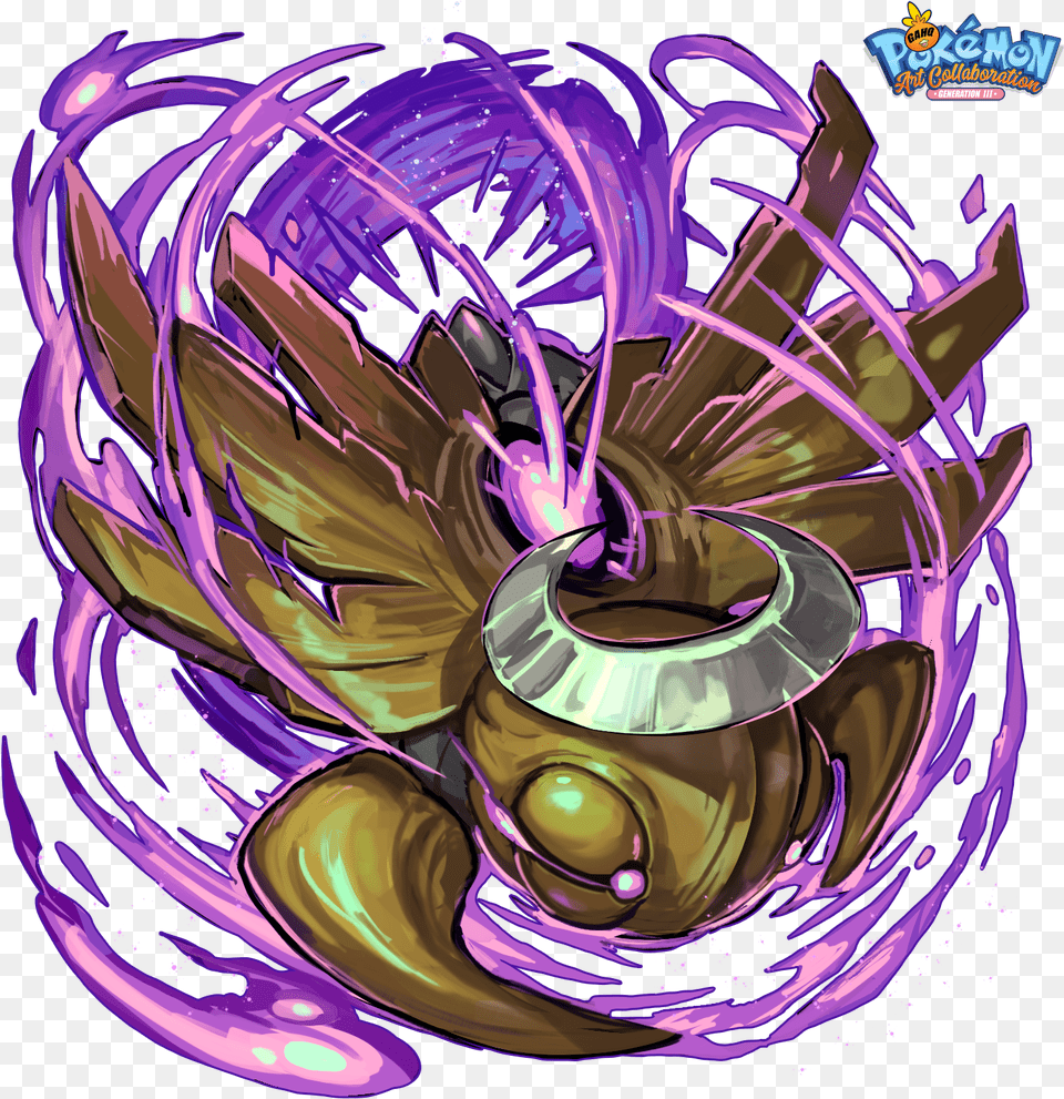 Shedinja Using Phantom Force In Our Pokemon Generation, Art, Graphics, Purple Png Image