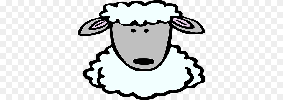 Sheep Animal, Livestock, Mammal, Stencil Free Png