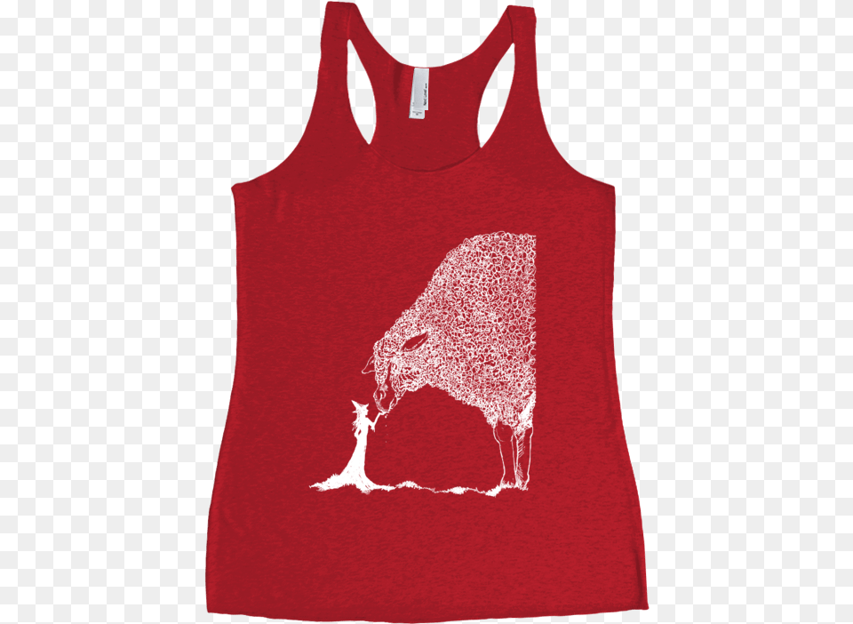 Sheep Amp The Witch Racerback Tank Top Sleeveless Shirt, Clothing, Tank Top, Person Free Png Download