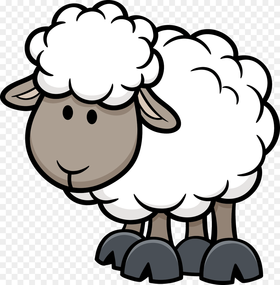 Sheep Animals Cartoon Illustration Download Hq Cartoon Sheep, Livestock, Animal, Mammal, Baby Png Image