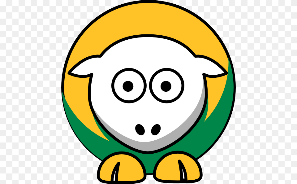 Sheep Baylor Bears Team Colors Yellow Sheep Clipart, Plush, Toy, Clothing, Hardhat Png