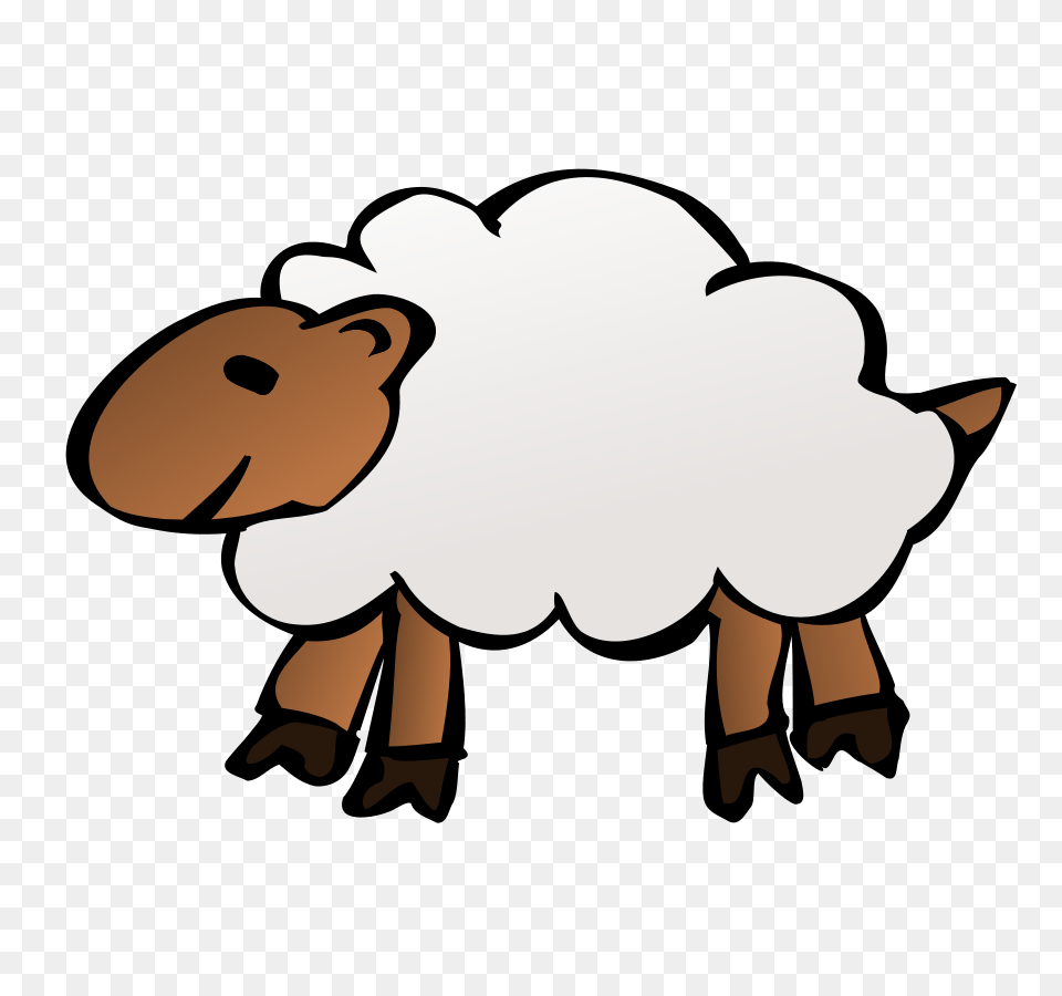 Sheep Black And White Sheep Clipart Black And White Images, Livestock, Cartoon, Animal Free Png