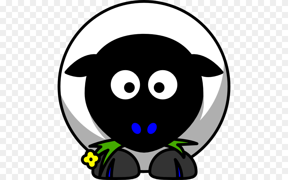 Sheep Black Face Blue Toes Clip Art For Web, Animal, Bear, Mammal, Wildlife Free Png