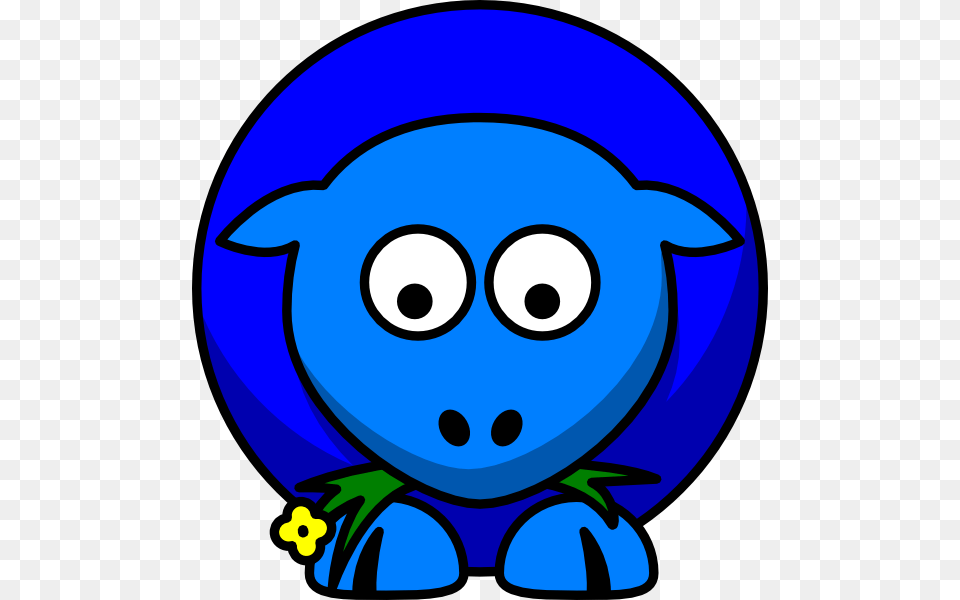 Sheep Blue Two Toned Looking Down Clip Art For Web, Baby, Person Free Transparent Png