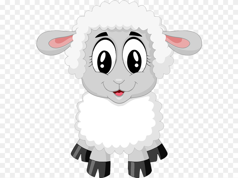 Sheep Cartoon Transparent U0026 Clipart Ywd Sheep Farm Animals Cartoon, Face, Head, Person, Baby Free Png Download