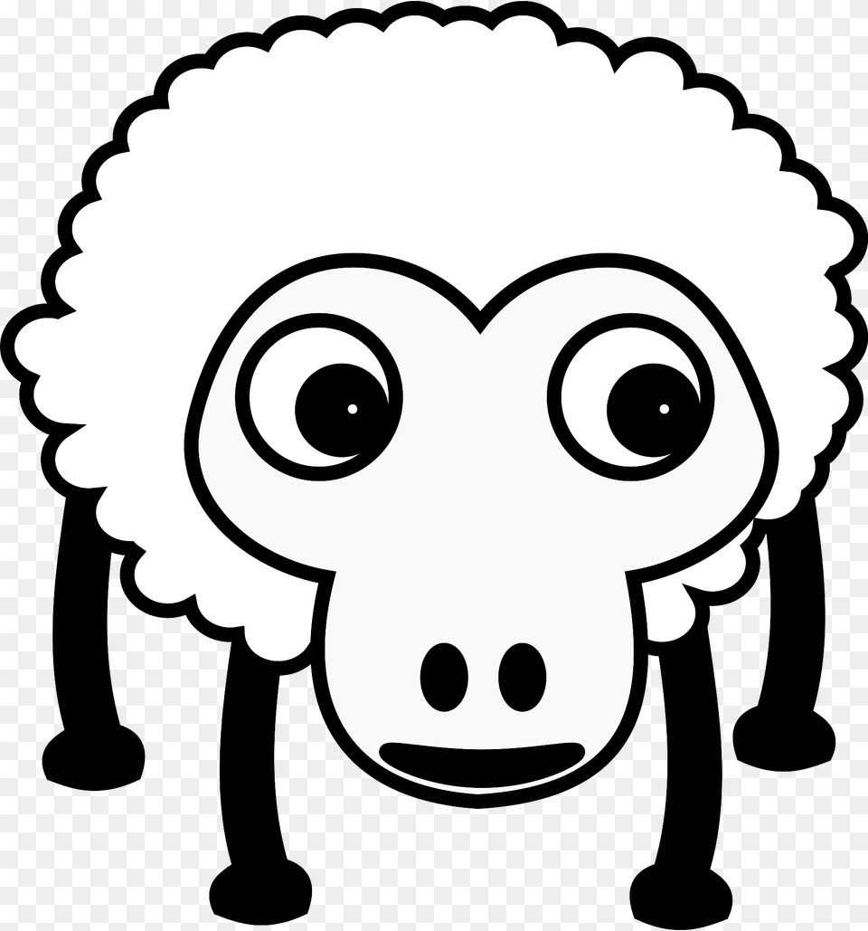 Sheep Clipart, Stencil, Ammunition, Grenade, Weapon Png Image