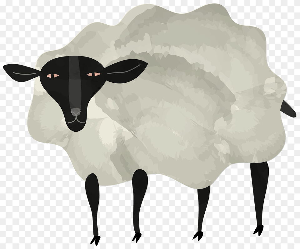 Sheep Clipart, Animal, Livestock, Mammal, Cattle Free Png Download