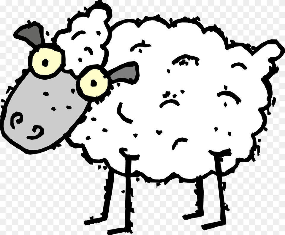 Sheep Clipart, Livestock, Baby, Person, Face Png Image