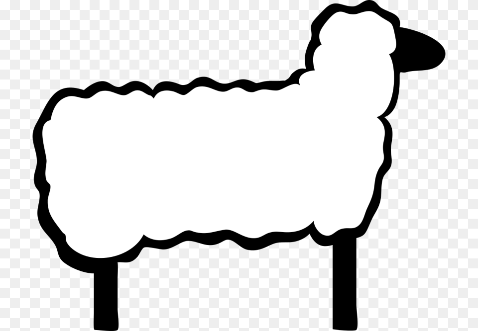 Sheep Clipart, Silhouette, Smoke Pipe, Text Free Transparent Png