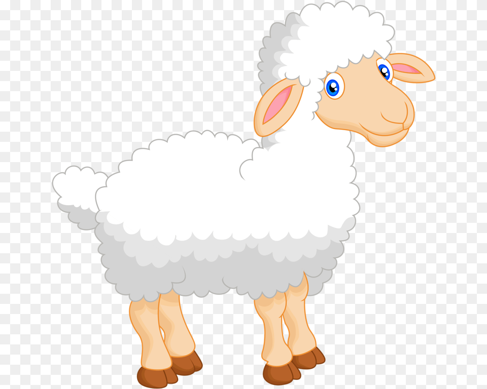 Sheep Clipart Animals Cute Funnypictures Sheep Oveja Blanca Animada Freepik, Livestock, Animal, Baby, Person Free Png