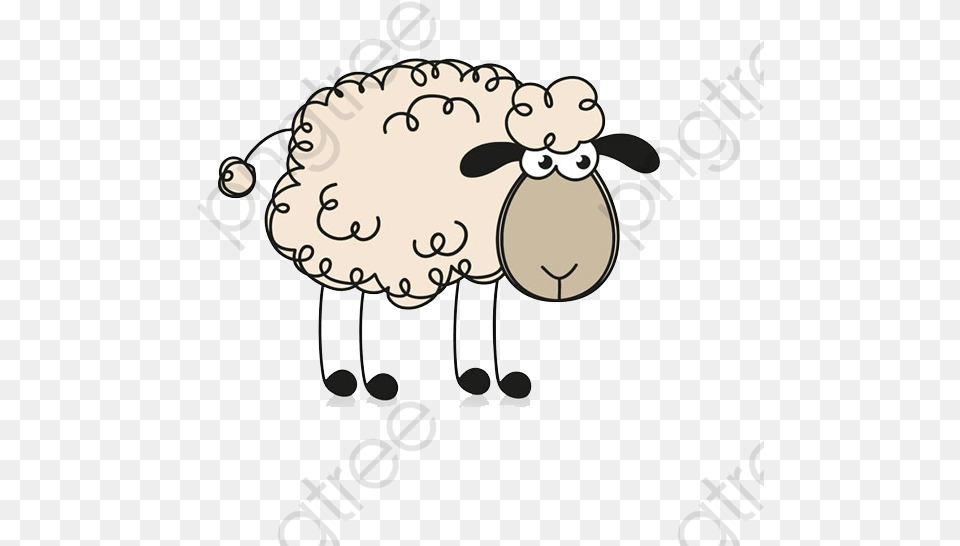 Sheep Clipart Realistic Sheep Clipart Curly Hair, Livestock, Animal, Mammal Free Png Download