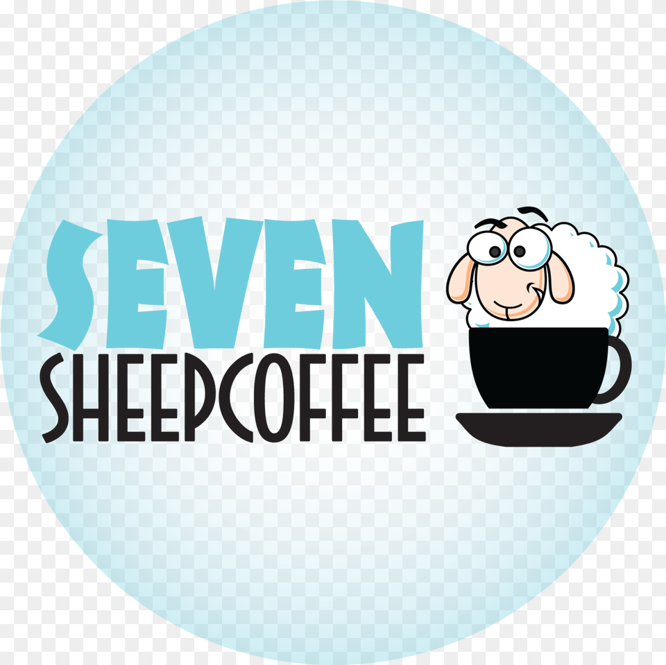 Sheep Clipart Seven Cartoon, Cup, Logo, Face, Head Png
