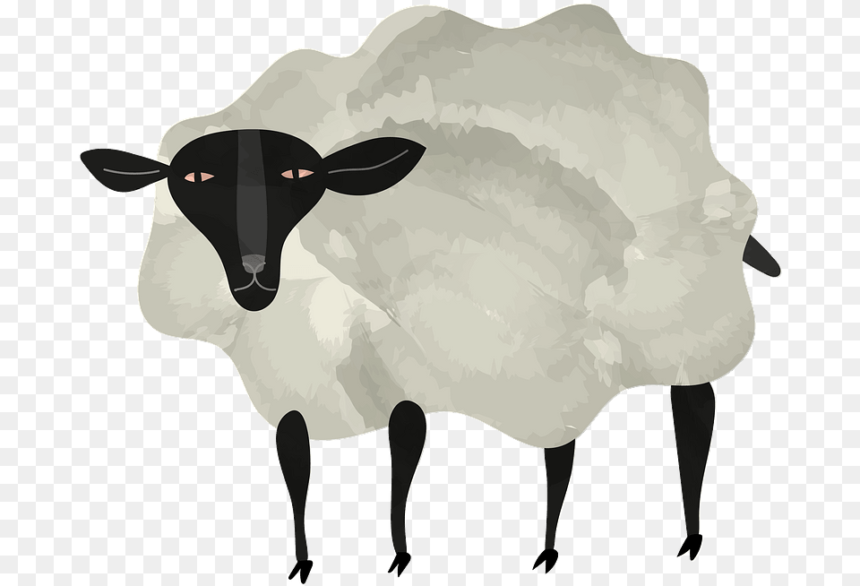 Sheep Clipart Sheep, Animal, Livestock, Mammal, Antelope Png Image
